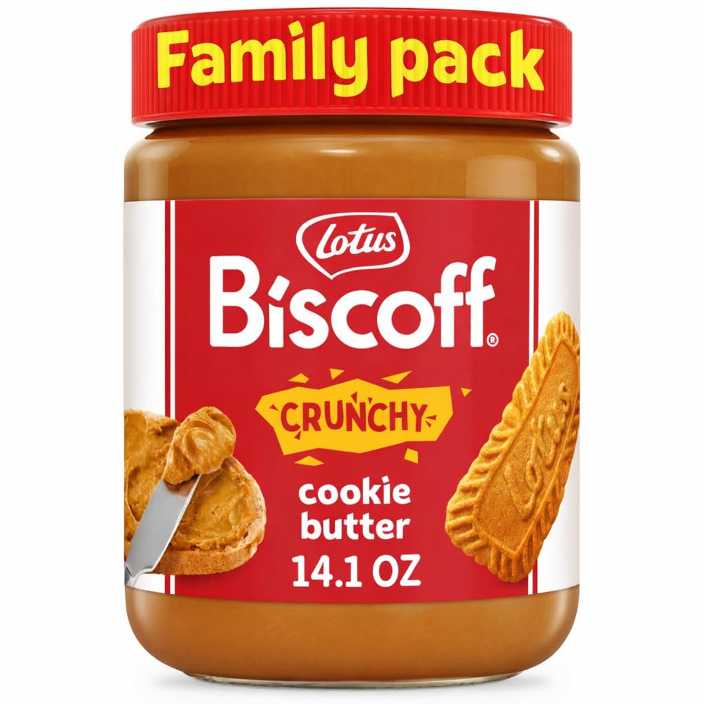 Lotus Biscof Crunchy Cookie Butter Spread, Crispy, GMO Free Family Pack, 400g (From Belgium)*-image-11