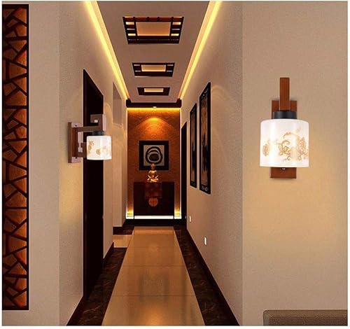 Miniatura 6 de Wall Lamps &amp; Sconces Simple LED Aisle Wall Lamp Solid Wood Wall Lamp Creative Restaurant Living Room Corridor Lamp Reading Lamp Room Lights