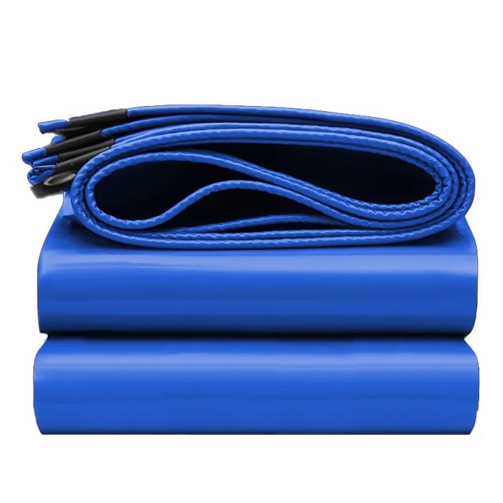 Wytrzymała wodoodporna plandeka 450 g z oczkami, do ogrodu, trampoliny, drewna, samochodu, łodzi, na kemping lub do ogrodu (niebieska, 280 x 280 cm)