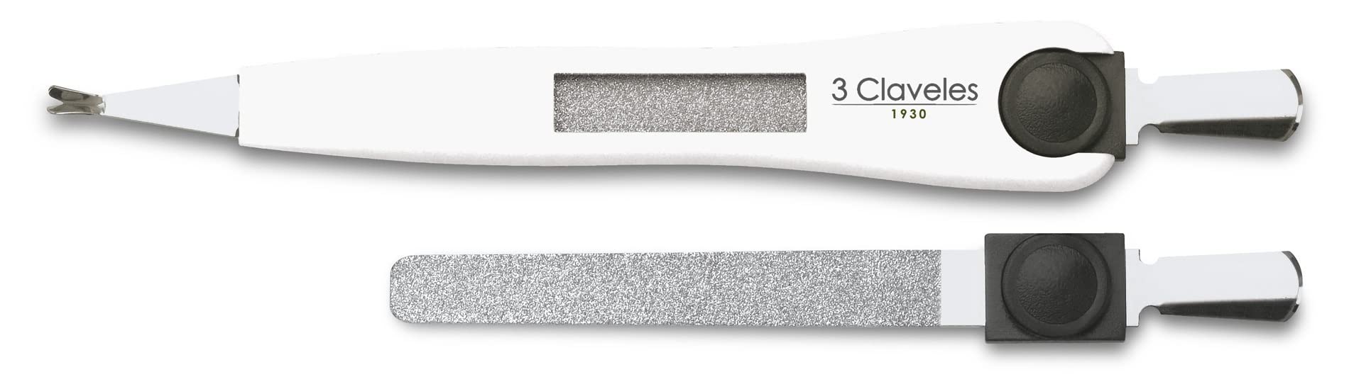 3 Claveles Corta Cutículas Con Lima Inoxidable De 12.5 Cm, Clásico, 2 Unidad