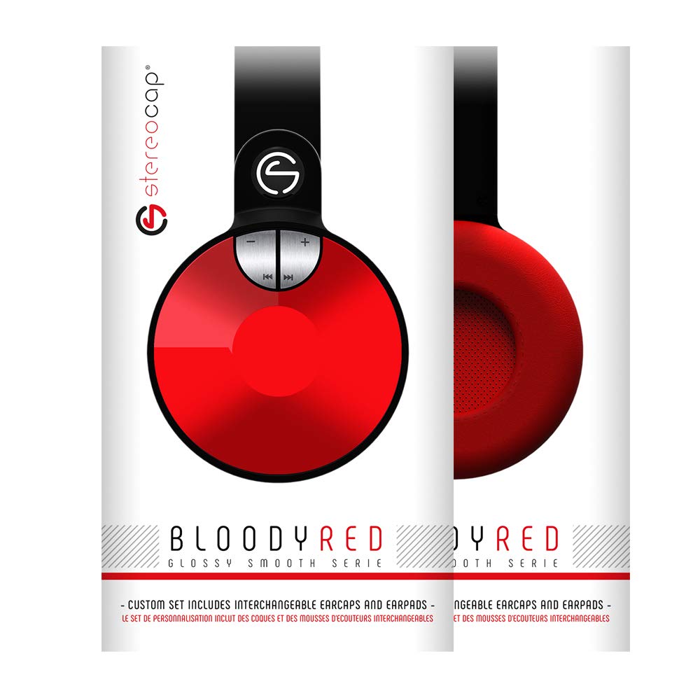 Set De Personnalisation "Bloody Red" Pour Casque Stereocap Infini - Coques De Remplacement Rouges - Neuf