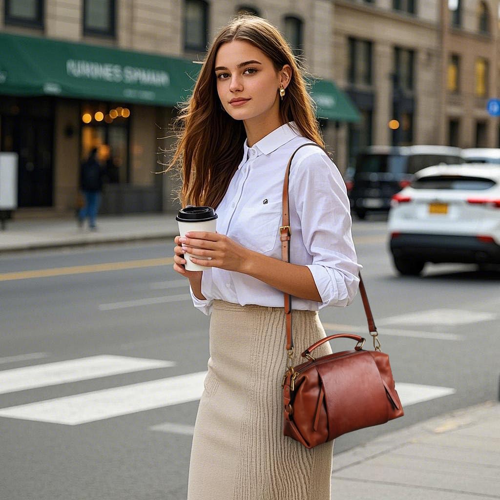 Zhuoliang Genuine Leather Crossbody Bags for Women Wristlets Handbags Purse Small Satchel Clutch Shoulder Bag - Image 8