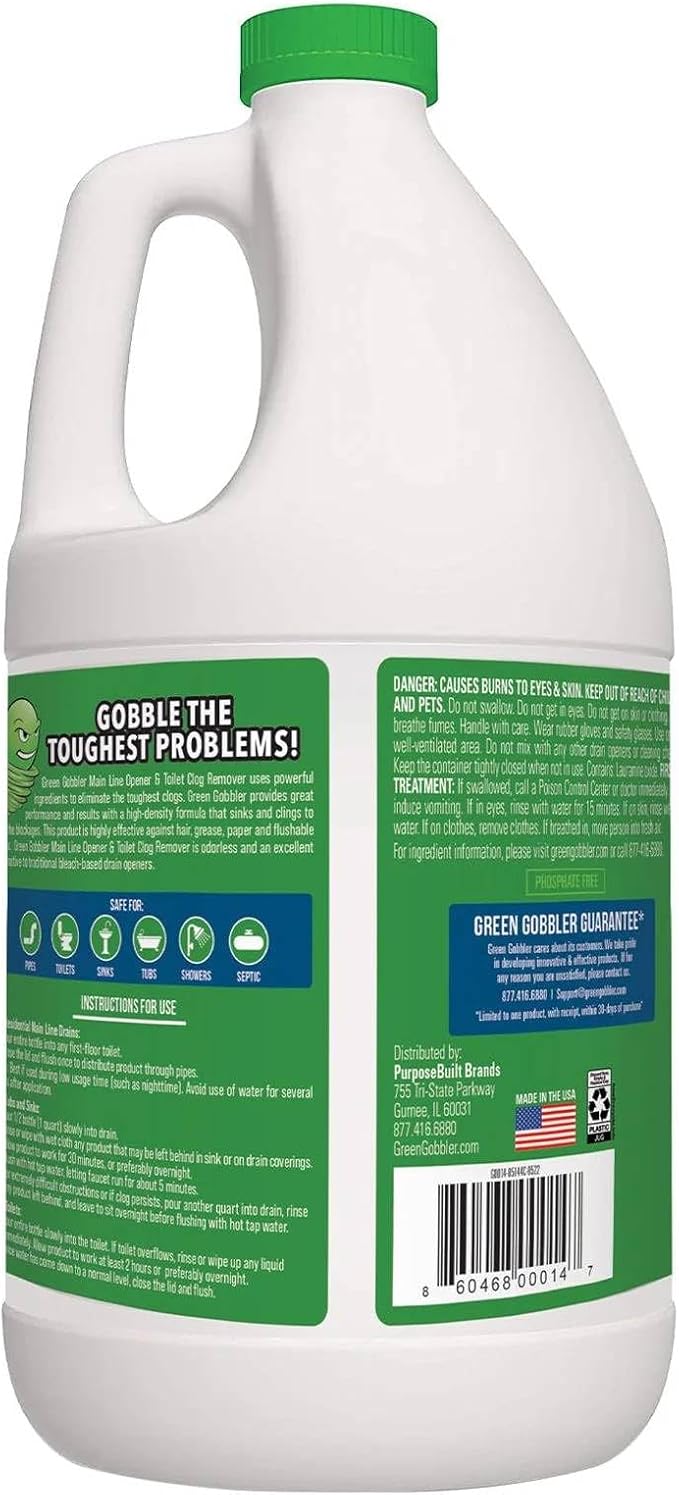 Limpiador de Desagües Green Gobbler 64 fl. oz. miniatura 3