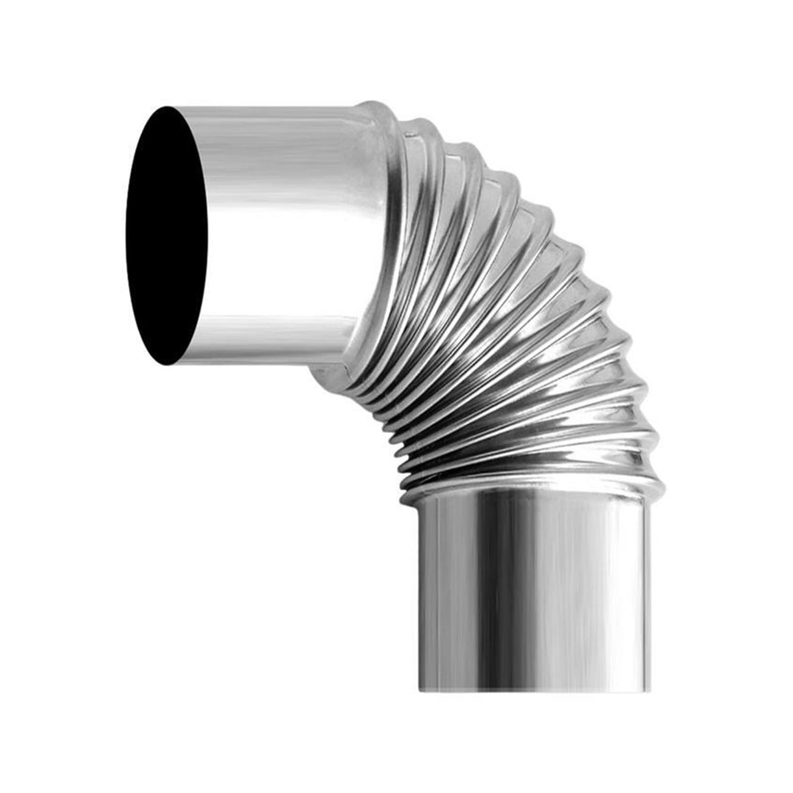 60/75 mm stal nierdzewna 90 stopni łokieć wkładka kominowa wygięcie 90 stopni Multi kominek rura piknikowa kuchenka kempingowa komin (7,5 cm)