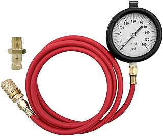 TU-32-20 Compuchek Diesel Fuel Pressure Test Gauge, 0-300 psi, Compatible with Cummins Diesel Engines and Other Diesel Engines with Compuchek Test Ports, for Road Testing(6ft)