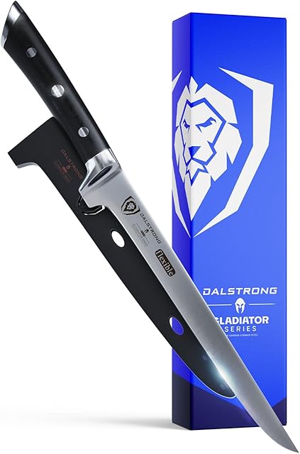 DALSTRONG Boning Knife - 8" - Gladiator Series - Forged German High-Carbon Steel - w/Sheath - NSF Certified