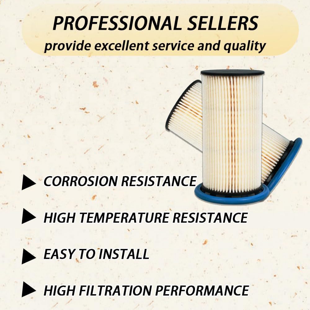 DF99187 5Q0127177 Diesel Fuel Filter Compatible with 2015-2016 Audi A3 2.0L 2015 Golf/Golf Sportwagen/Jetta/Passat 2.0L Replaces PU8028 WF8477 PE9739