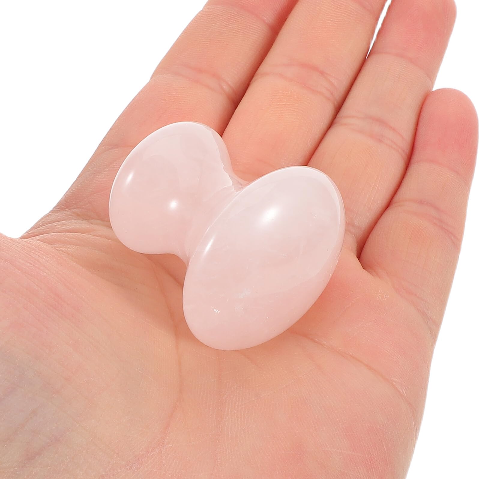 VILLCASE 3pezzi Rullo di Pietra Preziosa per Massaggio Viso Strumento Gua Sha Fungo in Cristallo Pietra per Raschiatura Facciale Massaggiatore per Viso Portatile