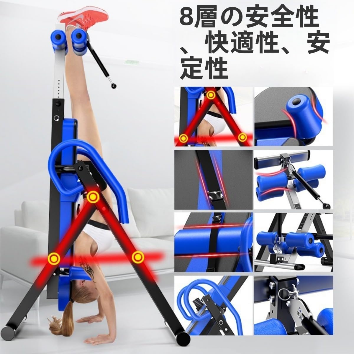 Amazon | Tufduzo 高さ調整可能 ベルト付き 耐荷重150KG 折りたたみ式