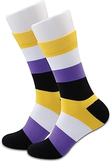 Non Binary Pride Flag Socks Non Binary Gifts LGBT Nonbinary Gift Pride Queer Non-Binary Gift