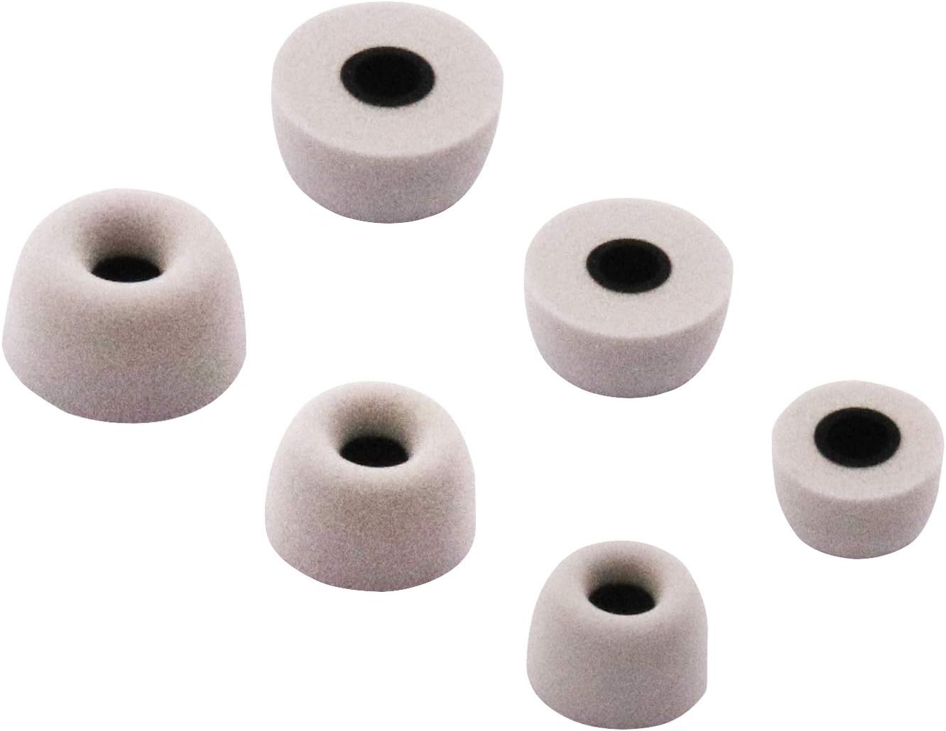 ALXCD Foam Eartips for Jabra Elite 65t Headphone, S/M/L 3 Size Memory Foam Ear Tips, Fit for Jabra Elite 65t Elite Active 65t Gray S M L