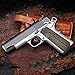Cool Hand 1911 G10 Grips, Full Size (Government/Commander), Gun Screws Included, Big Scoop, Ambi Safety Cut, OPS Texture, Coyote