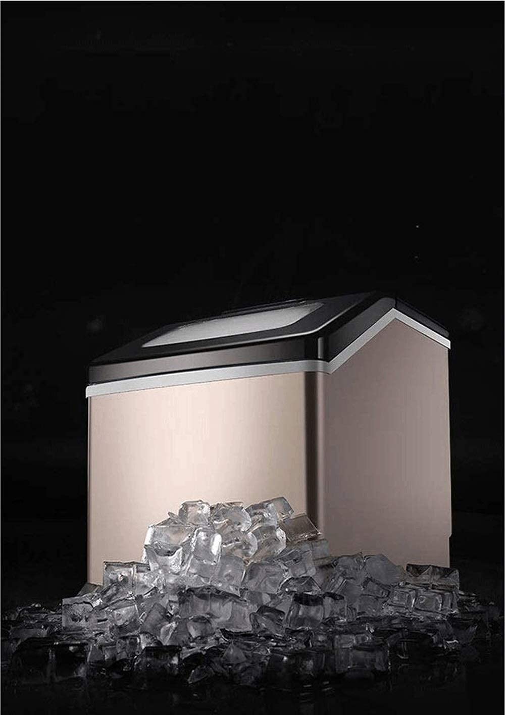 Ice Cube Maker Machine Counter Top, Portable Desktop Electric Ice Machine, Ilent And Easy To Operate on Fridge.com - View 4