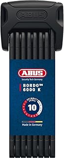 ABUS Faltschloss Bordo 6000K mit SH-Schlosshalter - Fahrradschloss mit XPlus Zylinder für hohen Manipulationsschutz - ABUS-Sicherheitslevel 10