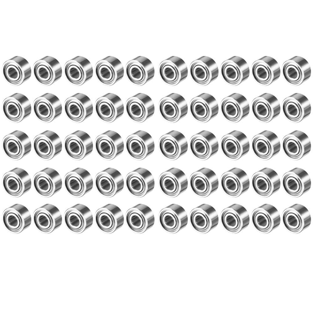 Butyge Miniature Sealed Metal Shielded Metric Radial Bearing Model: Mr52-Zz 2X5x2.5mm 50Pcs