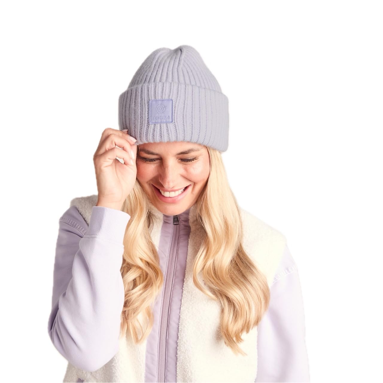 Tog24 Unisex Pale Lilac 'Jendon' Knit Hat In