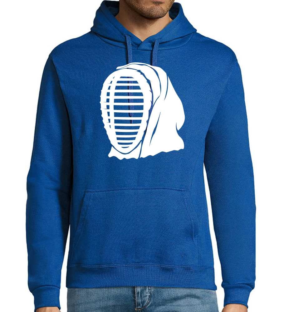 Kendo - Felpa con cappuccio da uomo, Blu Royal, L