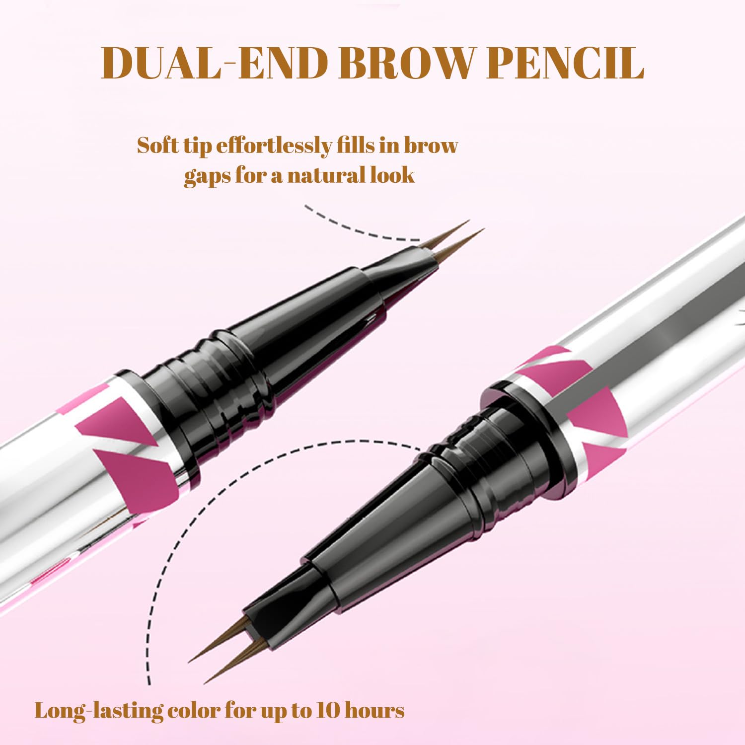 Eyebrow Ultra-Precise Pen for Hair-Like Strokes & Natural Fill, Dual-Ended Fine Tipped Micro Brush & Spoolie - Image 4