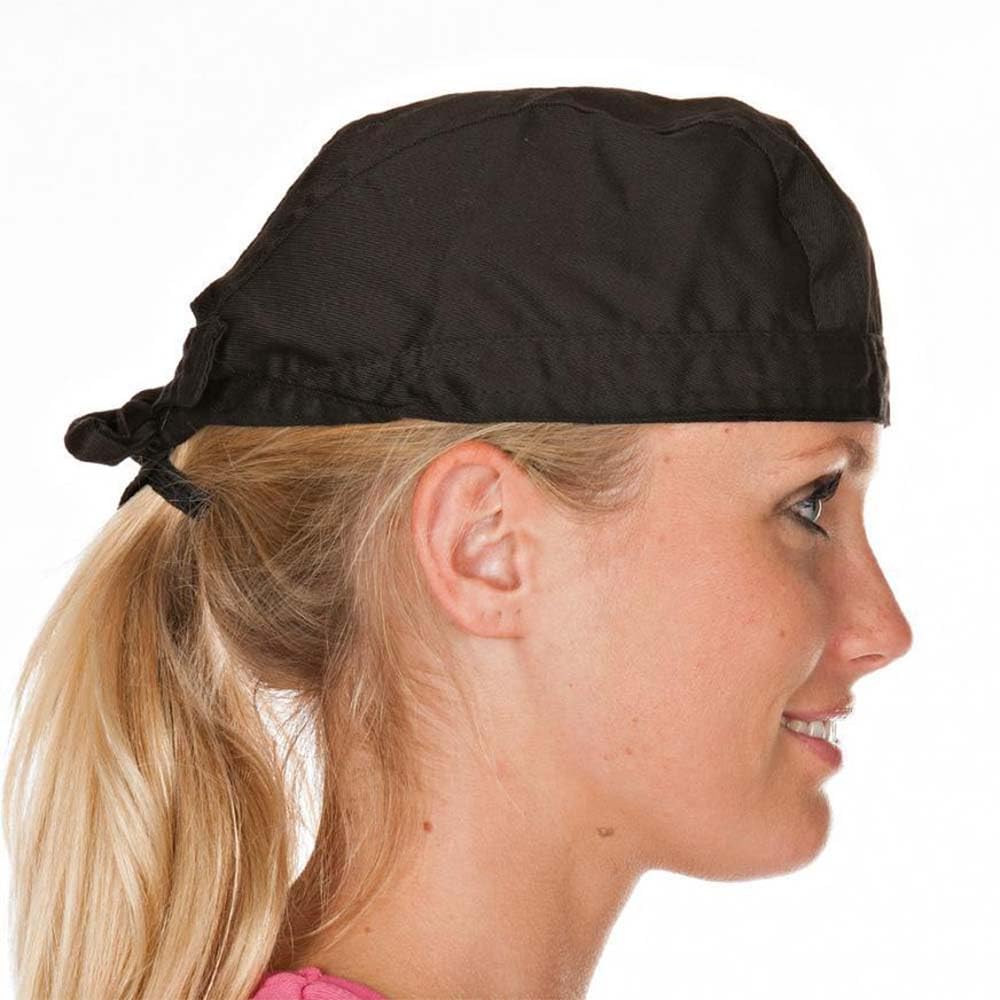 Franz Mensch 50 Stück Hygostar Bandanas | Polycotton, schwarz, Einheitsgröße, Karton, Bandanas, hygienische Kopfbedeckung, Kochmütze