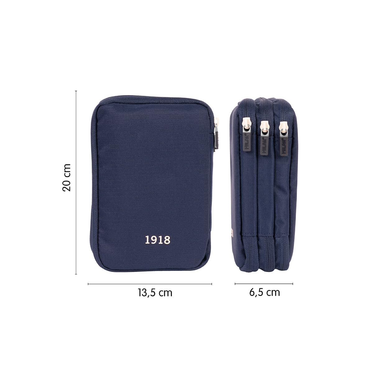 MILAN® Plumier 3 pisos con contenido colección MILAN 430 since 1918, azul