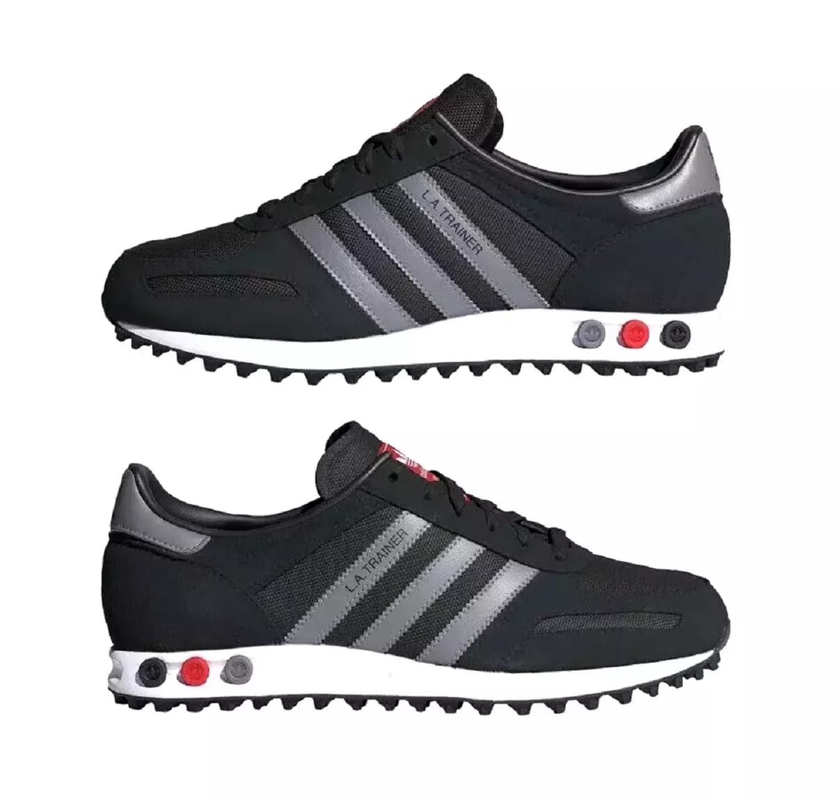 adidas Originals Black LA Trainer IG1750 - Zapatillas deportivas para hombre, clásicas, cómodas, retro, para gimnasio, correr