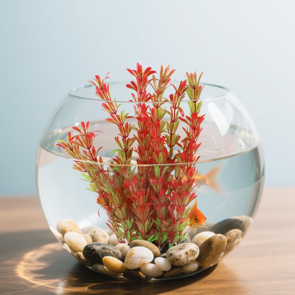 Vivifying Plantes d’Aquarium artificielles, Lot de 2 Plantes en Plastique de 25 cm pour Aquariums et bacs à Poissons