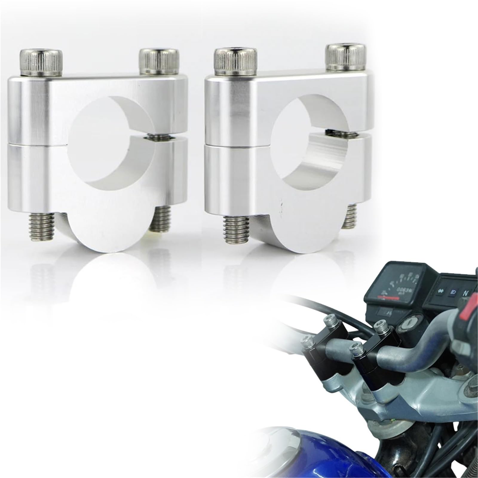 Guidon risers 22mm rehausse pontet moto Kawasaki KLR650 KLX300SM KLE500