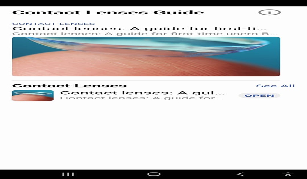 Contact Lenses Guide - App on Amazon Appstore