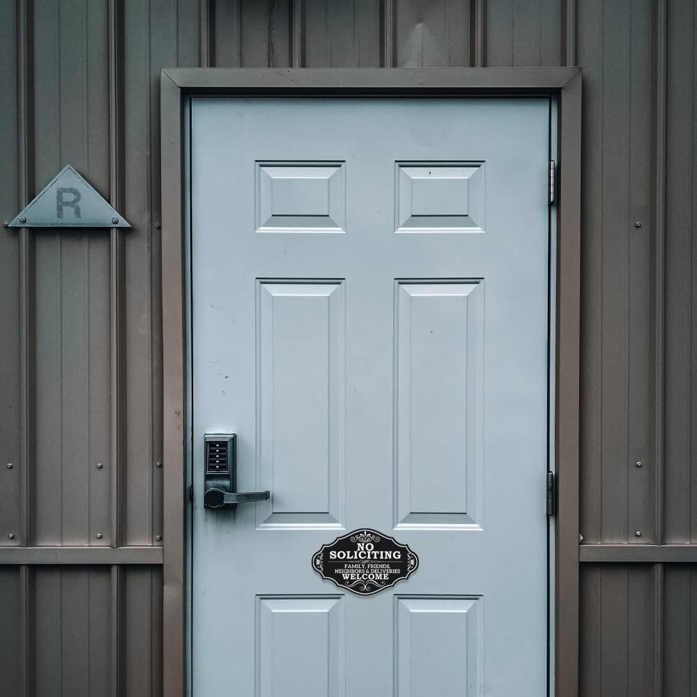 'No Soliciting'-Schild Aus Acryl – Selbstklebend Für Haustür & Wand