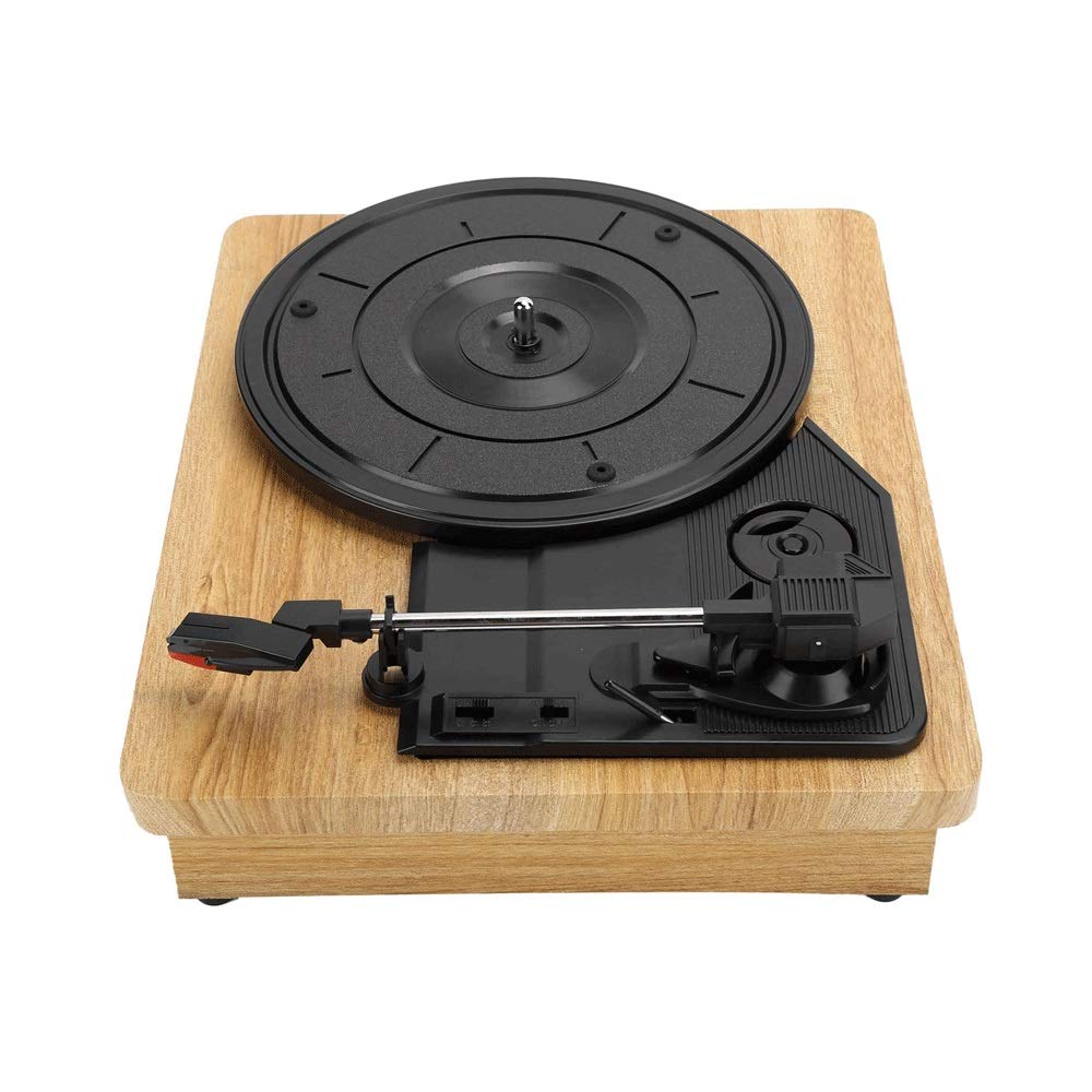 Lecteur Disque Vinyle Portable, 33/45/78 TR/Min, Platine Vinyle à 3 Vitesses avec Haut-Parleur stéréo, Sortie numérique USB, Lecteur Disque stéréo en Vinyle, Prend en Charge Les disques vinyles 7", 1