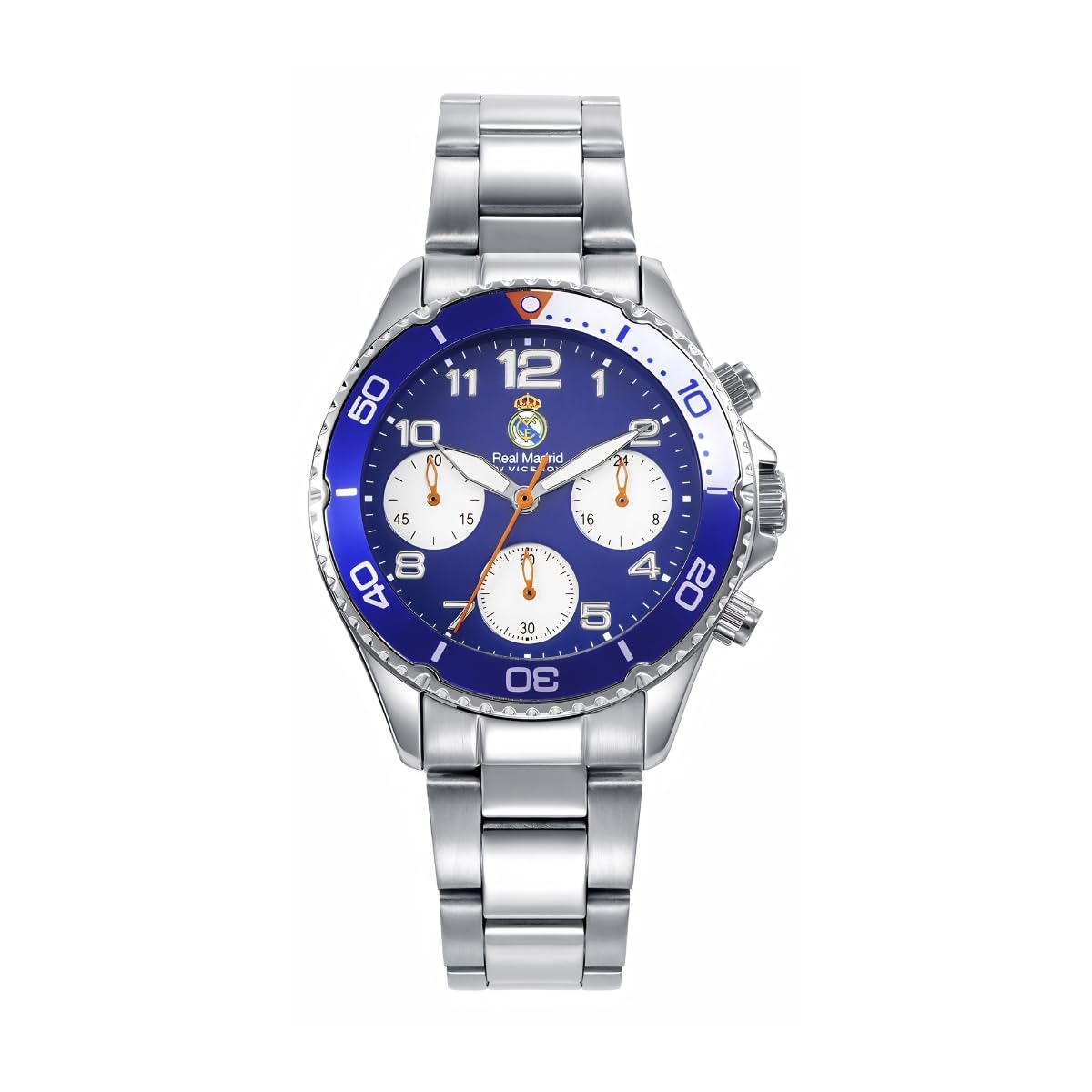 Viceroy Reloj Oficial Real Madrid para Mujer de Acero Inoxidable - Movimiento de Cuarzo - Esfera Azul - Resistente al Agua 10 ATM - Cadete