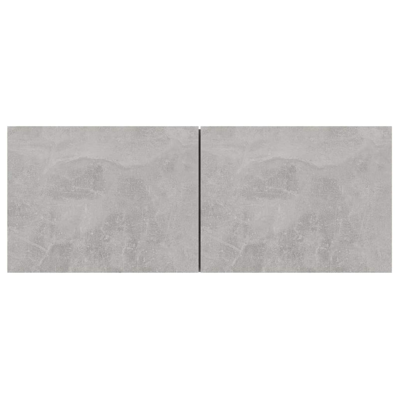 Festnight Mobile a Parete, tv Sospesa, Soggiorno, Moderna, in Legno Multistrato Grigio Cemento 80x30x30 cm