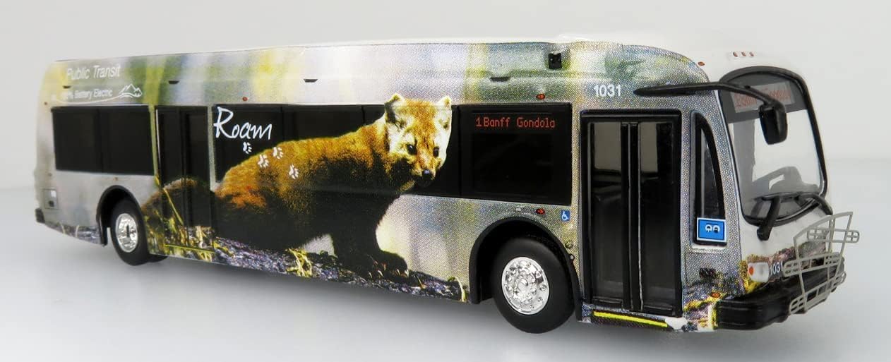 Proterra Catalyst ZX5 Diecast Bus Roam Transit-Alberta Rockies Canada 1:87-HO Scale New in the Box