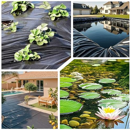 Telo impermeabile per laghetto, 7 x 8 m, per fontane, cascate e laghi artificiali, ideale per uso esterno in giardino e paesaggio