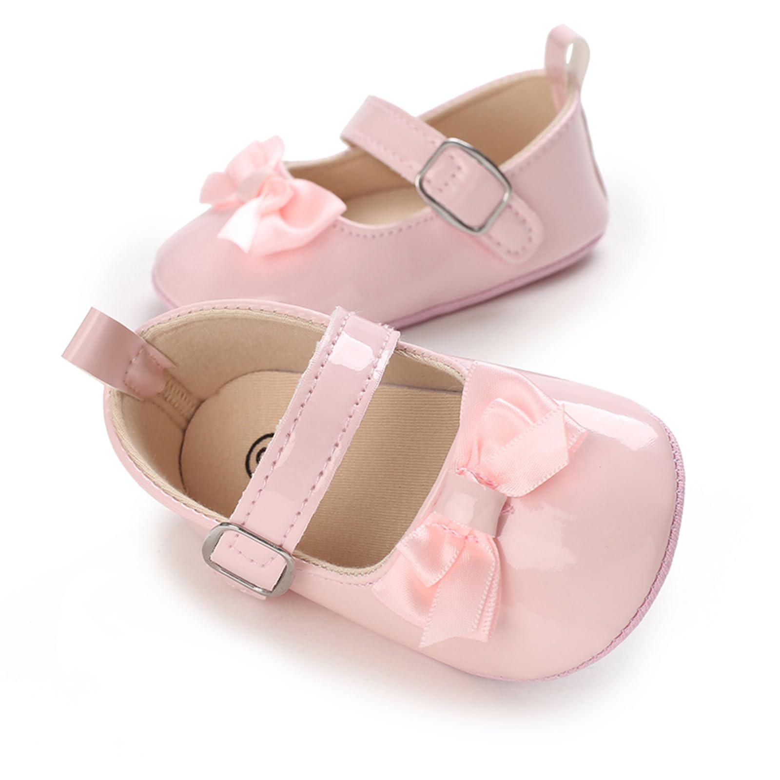 MASOCIO Baby Girl Shoes Mary Jane Infant Anti Slip First Walking Shoes — view 4