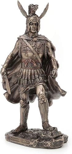 Miniatura 2 de Veronese Design Estatua de guerrero griego romano de Alexander The Great de 12 pulgadas con acabado de bronce antiguo