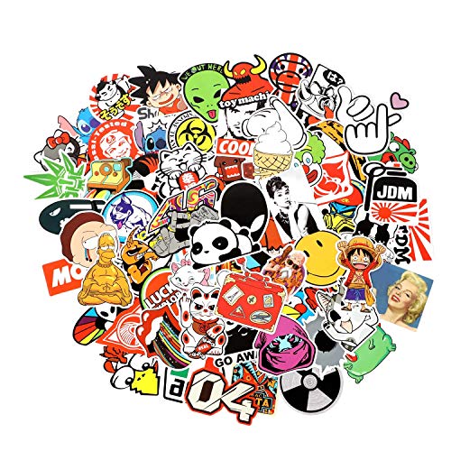 Cool Random Stickers 55-700pcs FNGEEN Laptop Stickers Bomb Vinyl Stickers Variety Pack for Luggage Computer Skateboard Car Motorcycle Decal for Teens Adults (300 PCS)