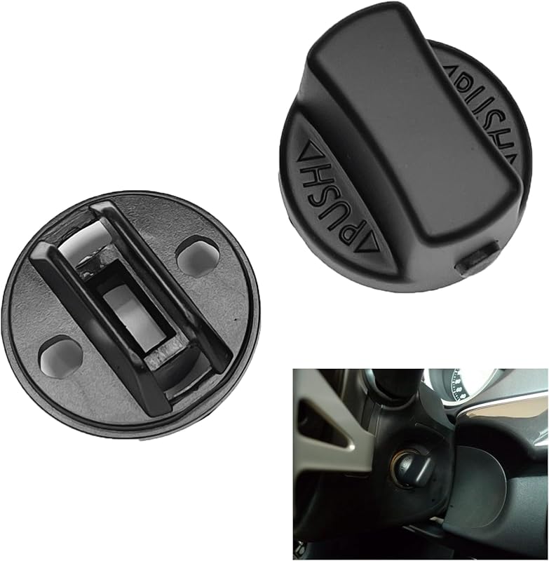 Botão Seletor da Ignição Push Turn SWQS com Inserto para Mazda CX-9, CX-7 e Mitsubishi Lancer e Outlander – 1 conjunto