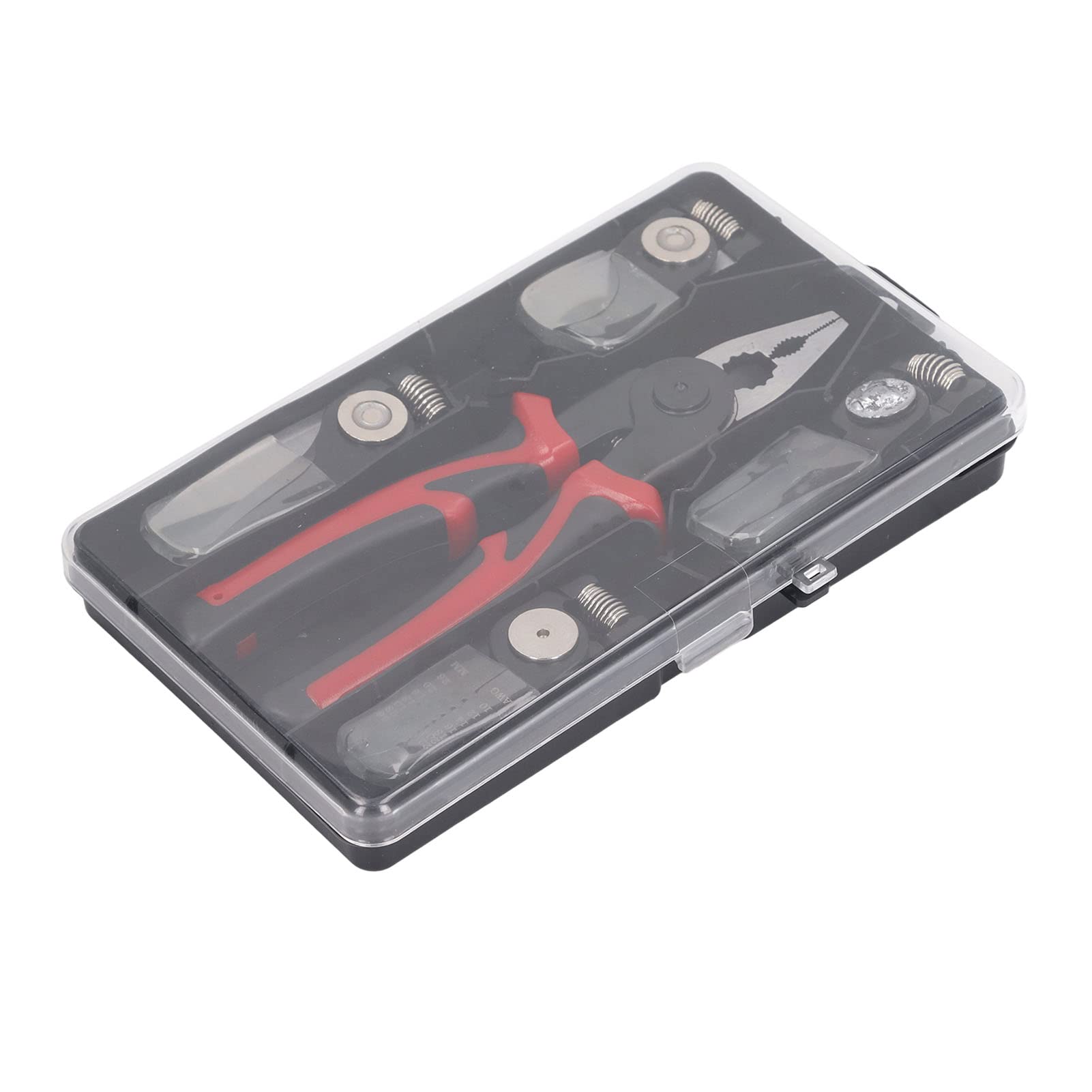 Aramox Pinza Crimpatrice 5 in 1, Spelafili in Acciaio Legato con Tagliacavi, Spellatura AWG10 22, Taglio da 16mm, Maniglia Antiscivolo per Elettricisti Riparazione Casa Manutenzione