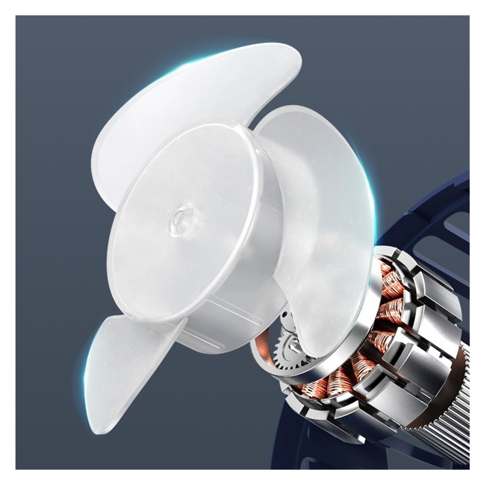 Ventilatore, Ventilatore a Clip con Rotazione a 360° Ventilatore da Tavolo a Vento(Blue)