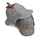 Unisex Adults Teens Baseball Caps Beret Detective Hats Costume Headwear Cosplay Deerstalker Hat Newsboy Caps(Grey, L (for Adults))