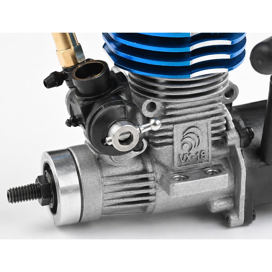 Motor RC de 2,95 cm³, 2 tiempos, arranque por cable, para maquetas 1:10