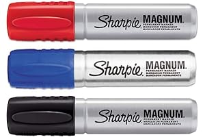 Sharpie Jumbo Markers: Magnum Permanent Chisel Tip Markers For Bold, Vivid Marking