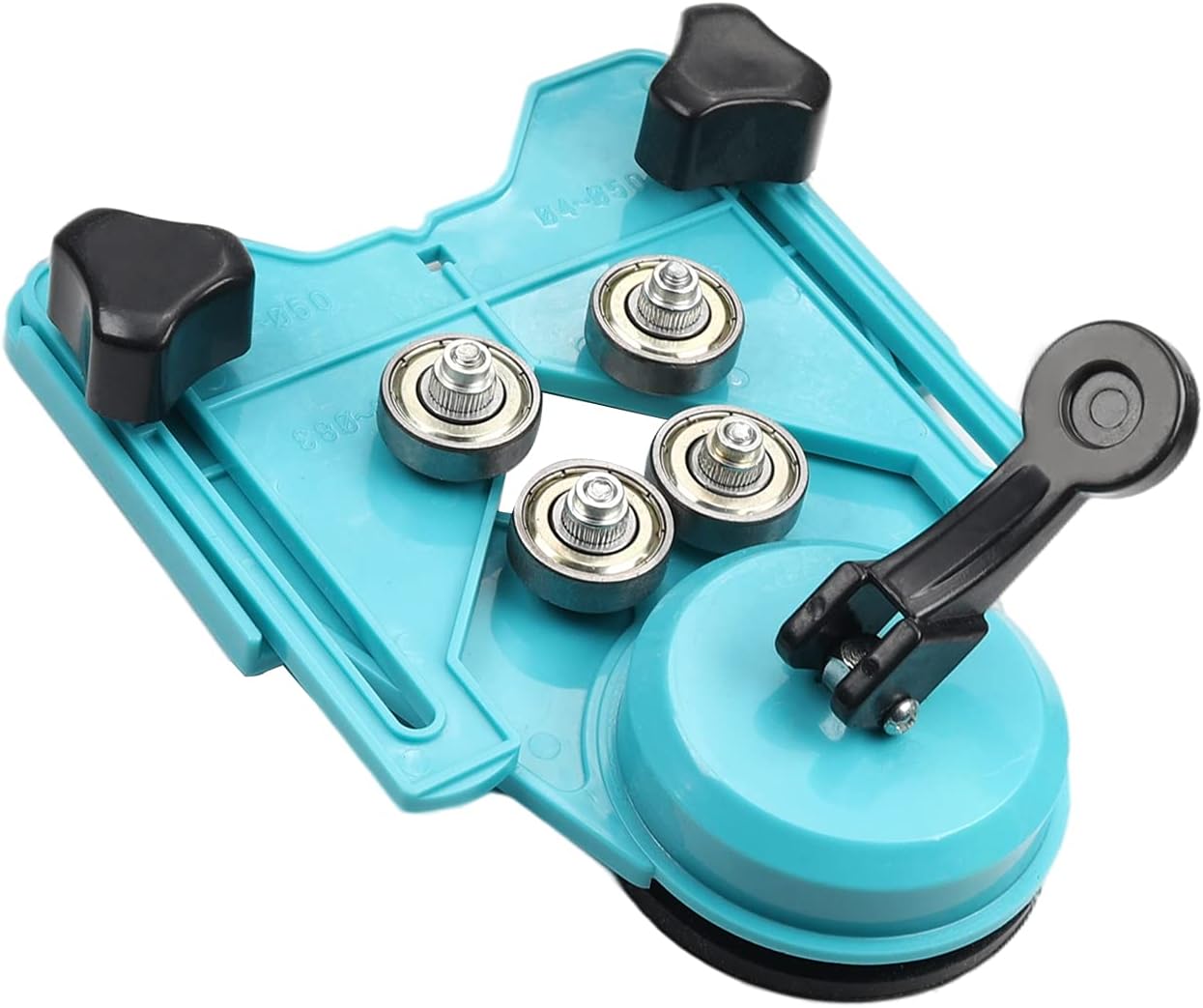 Auniwaig 1pcs 4mm-80mm Drill Bit Hole Saw Guide Jig Adjustable Plastic Drill Guide with Suction Cup Core Bits Positioner Hole Saw Locater for Ceramic Tiles Marble Stone Drilling