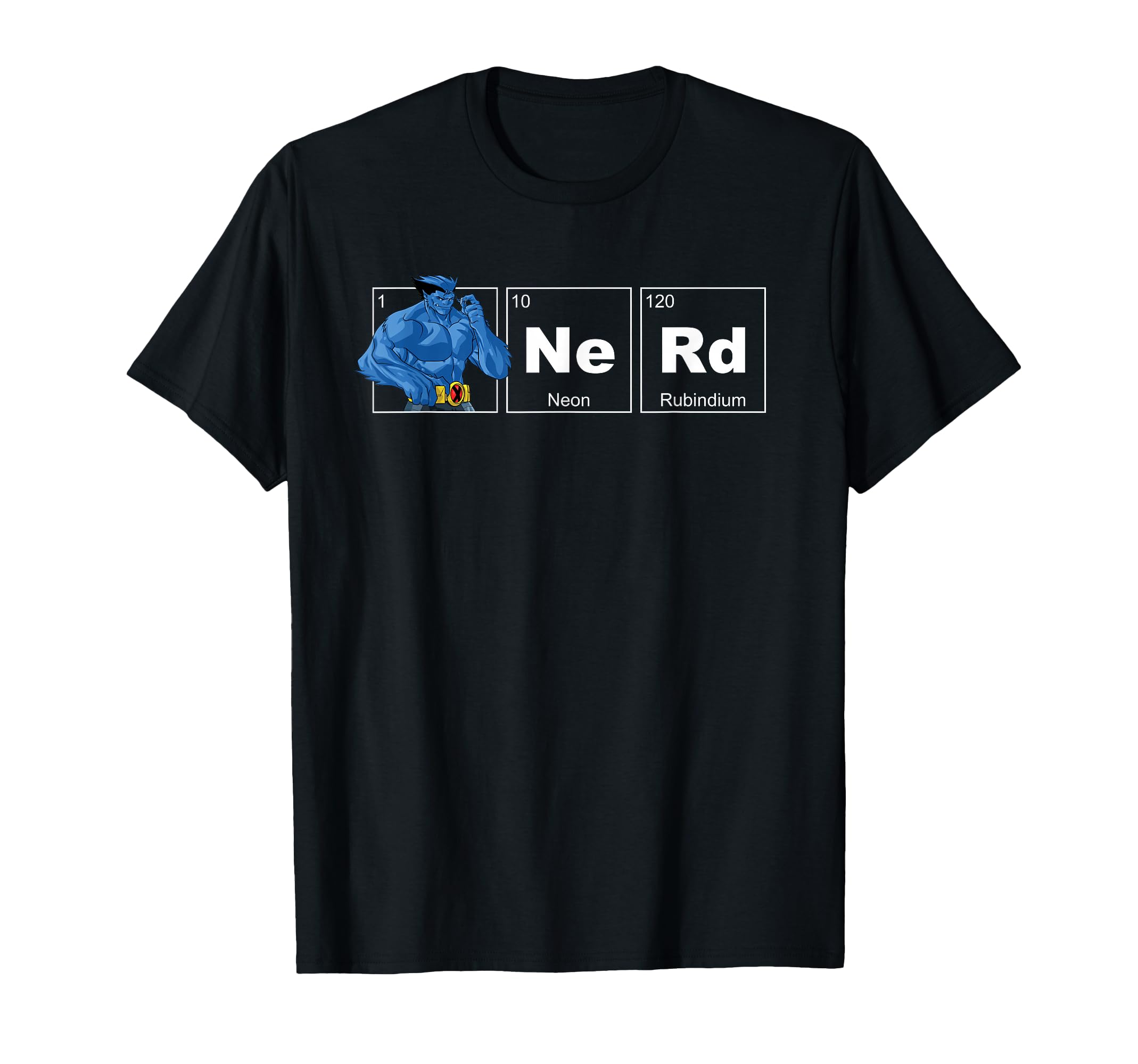 Marvel X-Men Beast Periodic Table Nerd T-Shirt
