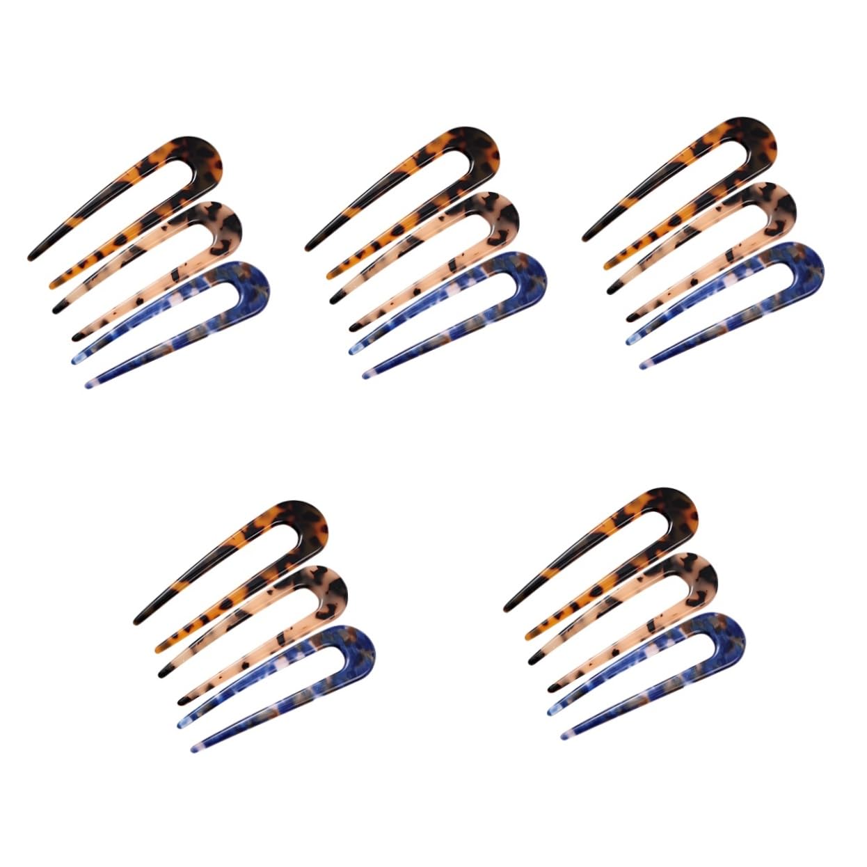 FOMIYES 15stücke Teiliges U-förmige Haarnadeln Acetat Für Haarspangen Für Dickes Und Haar Für Hochzeiten Und Besondere Anlässe