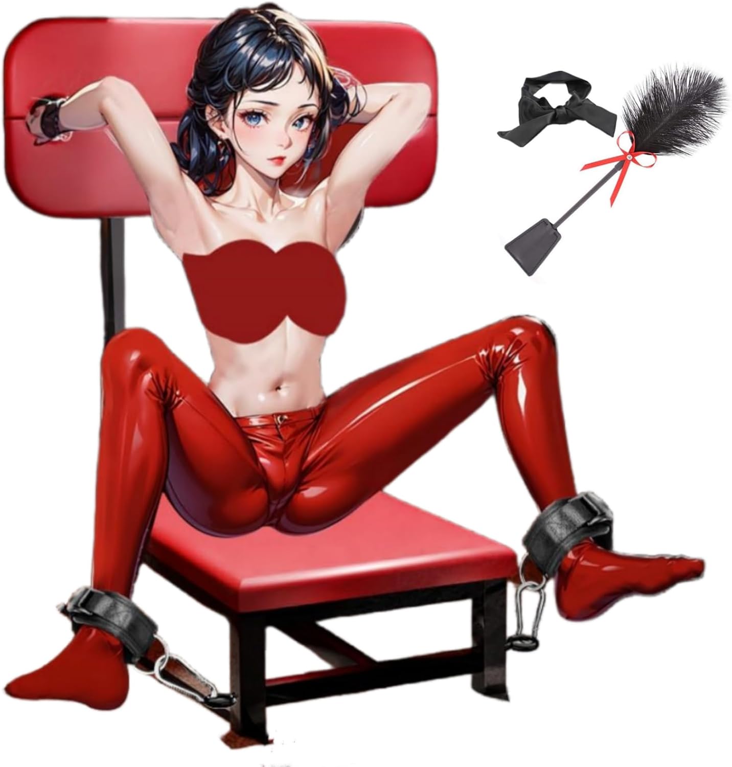 Sex Bench with Adjustable Restraint Chair for Bedroom-Enhancer Weightless Multifunction Chair for Couple Sunglasses XF-1015