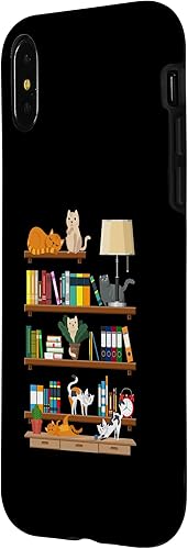 Miniatura 8 de iPhone 7 Plus8 Plus - Lindos gatos, divertidos gatos en librería, estuche de libros para amantes de los libros