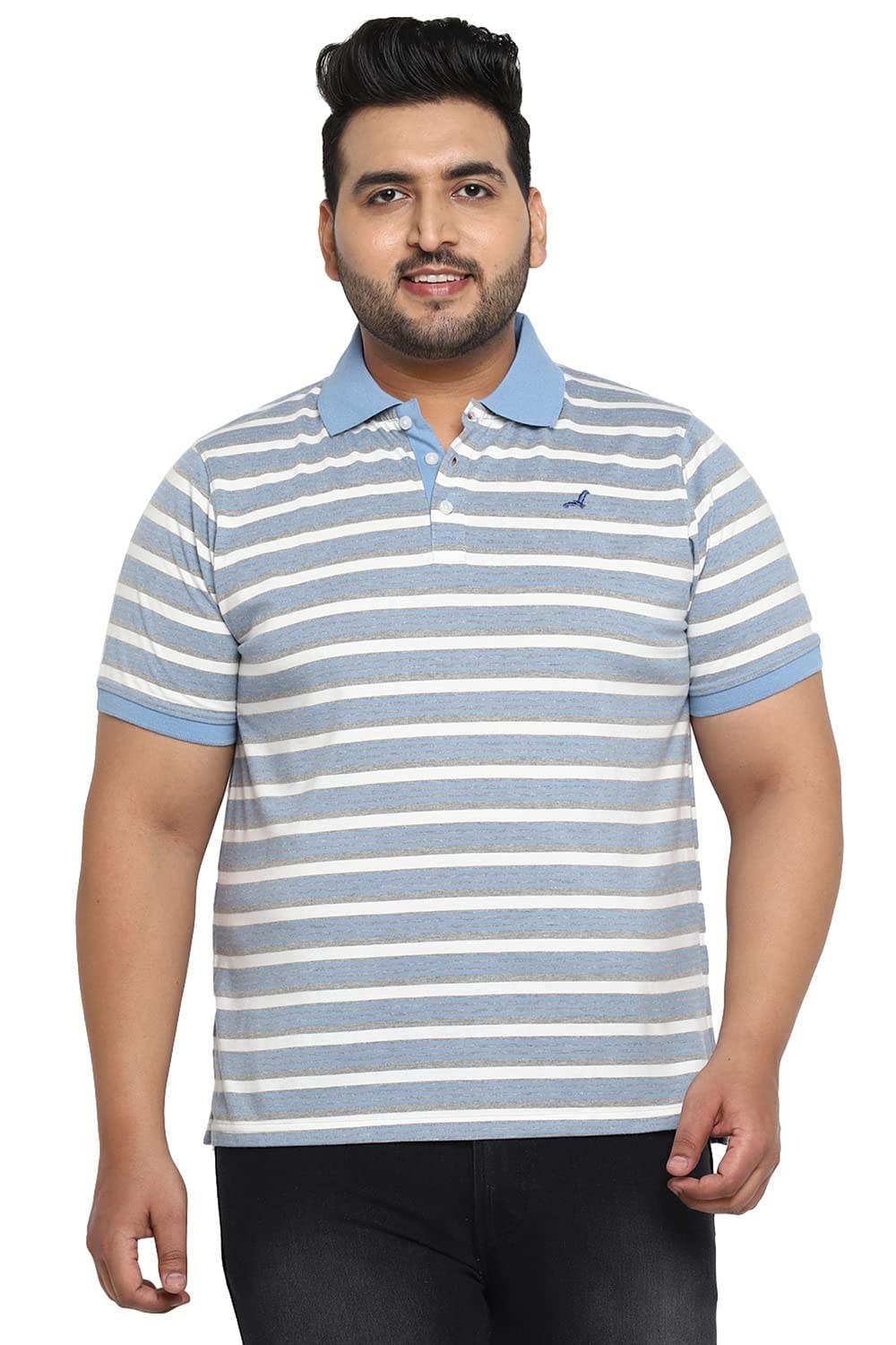 AMERICAN CREW Polo Collar Stripes T-Shirt for Plus Size Men - Review, Price and Buying Guide