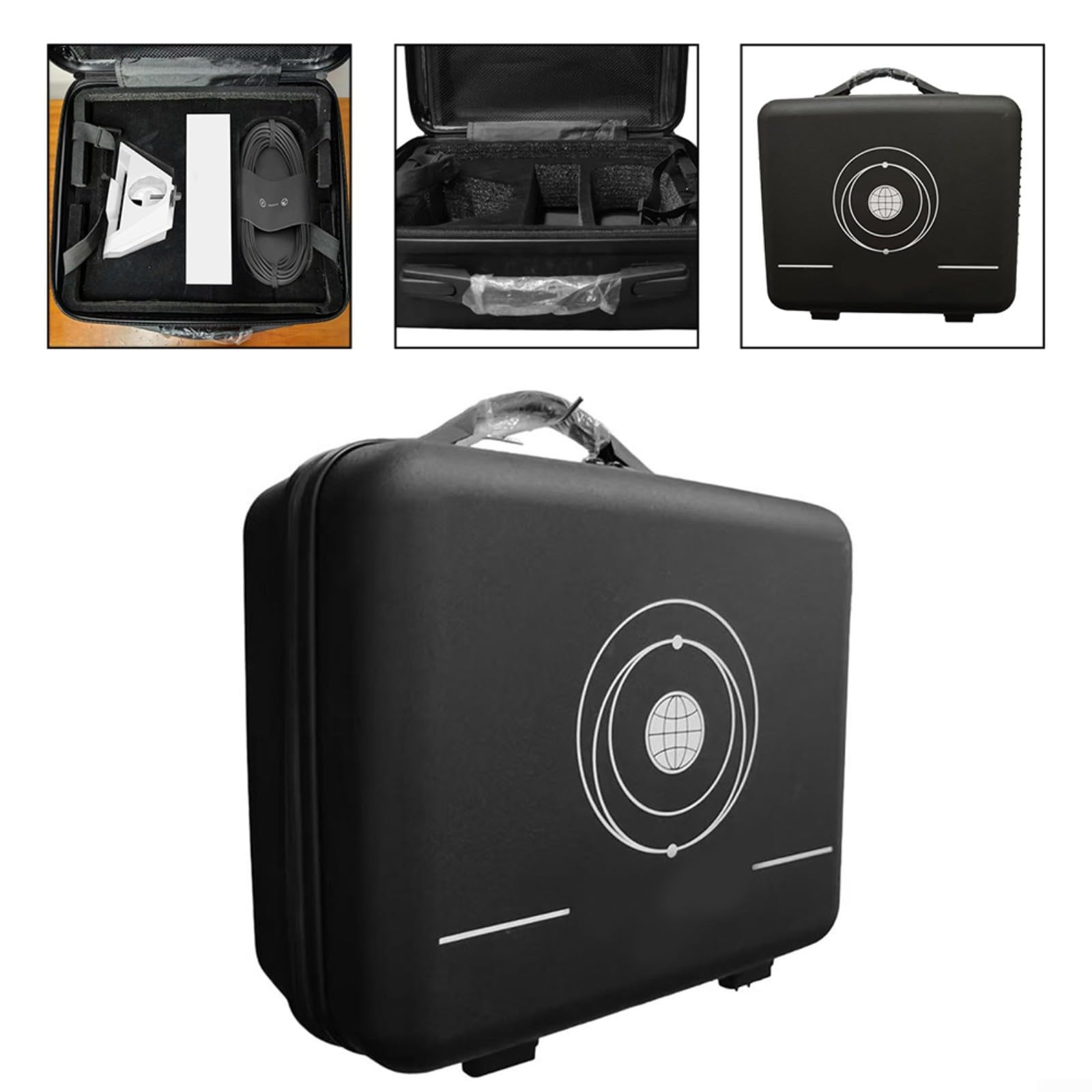 Reise-Tragetasche für Starlink Mini, Tragbare Reisehülle, Robuste Hartschale, Aufbewahrungs-Organizer-Tasche passt zu für Starlink Mini-Geschirr und Zubehör, 36 x 32 x 18 cm